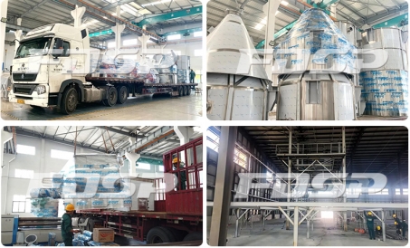 जिनान मुक्त व्यापार क्षेत्र में FDSP स्टॉक द्वारा बनाई गई 10tph रेडी-मिक्स पाउडर उत्पादन लाइन वितरण 